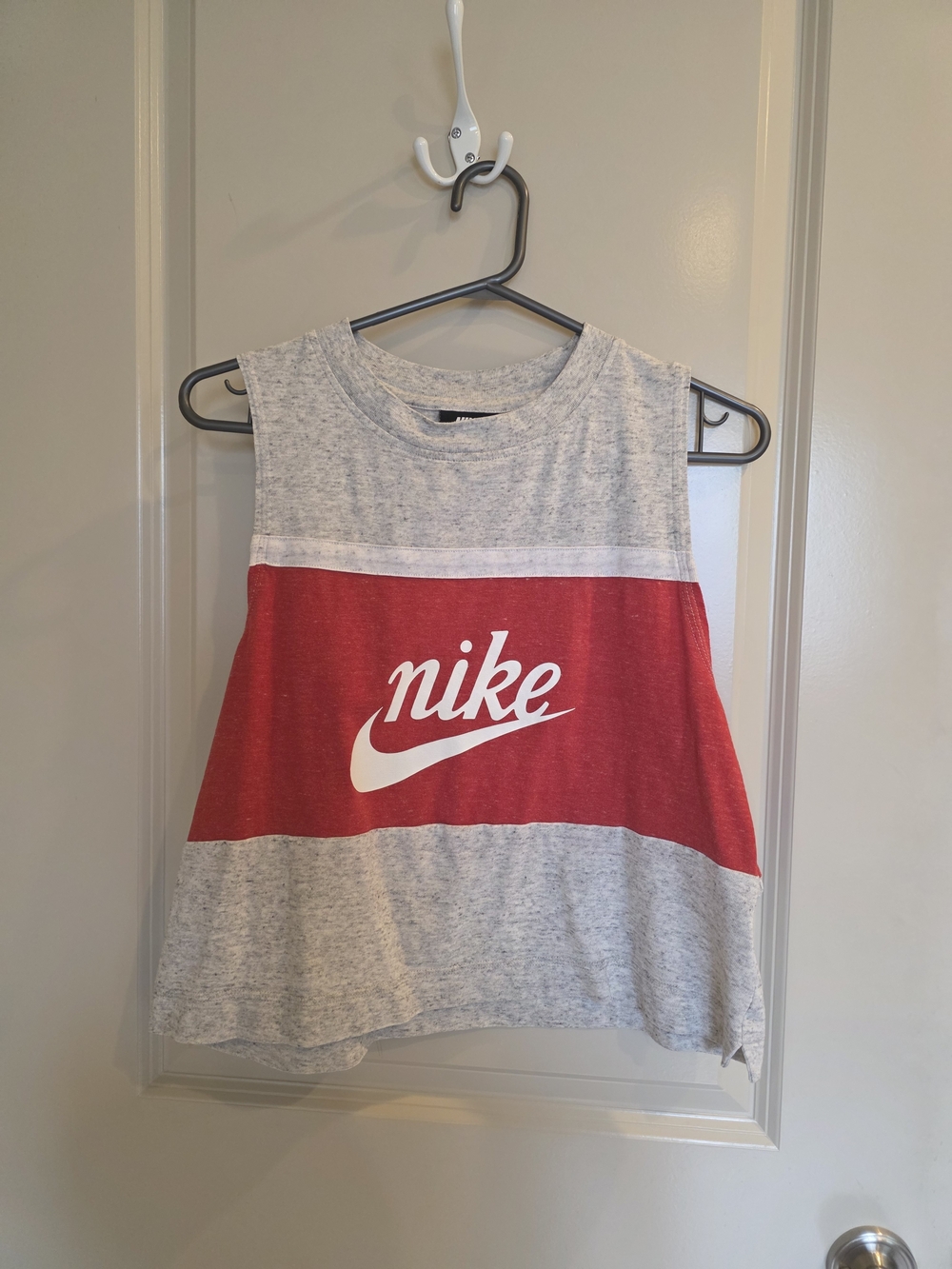 Nike Sleeveless Tank with Red Chest Panel